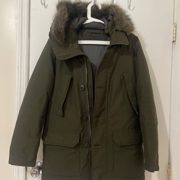 UNIQLO Men’s Ultra Warm Hybrid Down Coat Jacket | XXS / 2XS | Olive - Picture 1 of 14